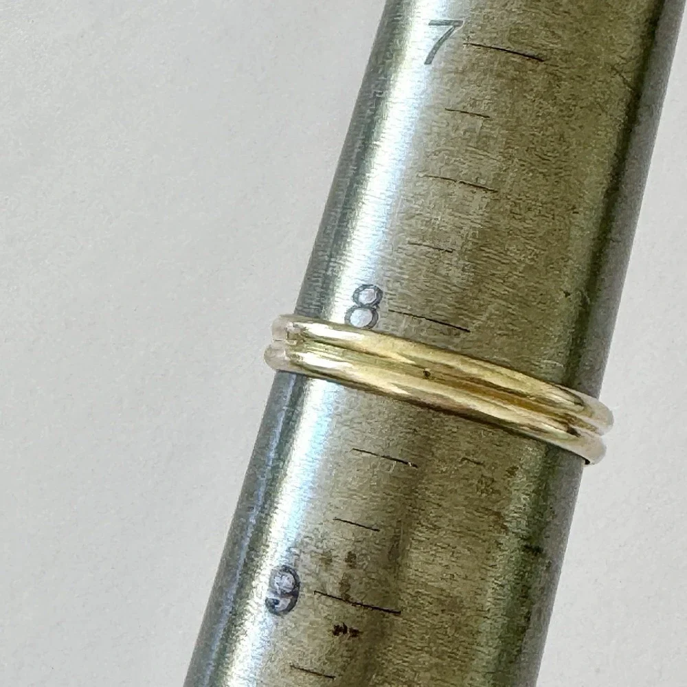 Navajo Turquoise Ring Sz 8 Sonoran Gold Signed Begay Dainty Sterling Native Amer